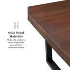 Distressed Pine Wood Dining Table 72" - Seats 6-8