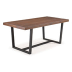 Distressed Pine Wood Dining Table 72" - Seats 6-8