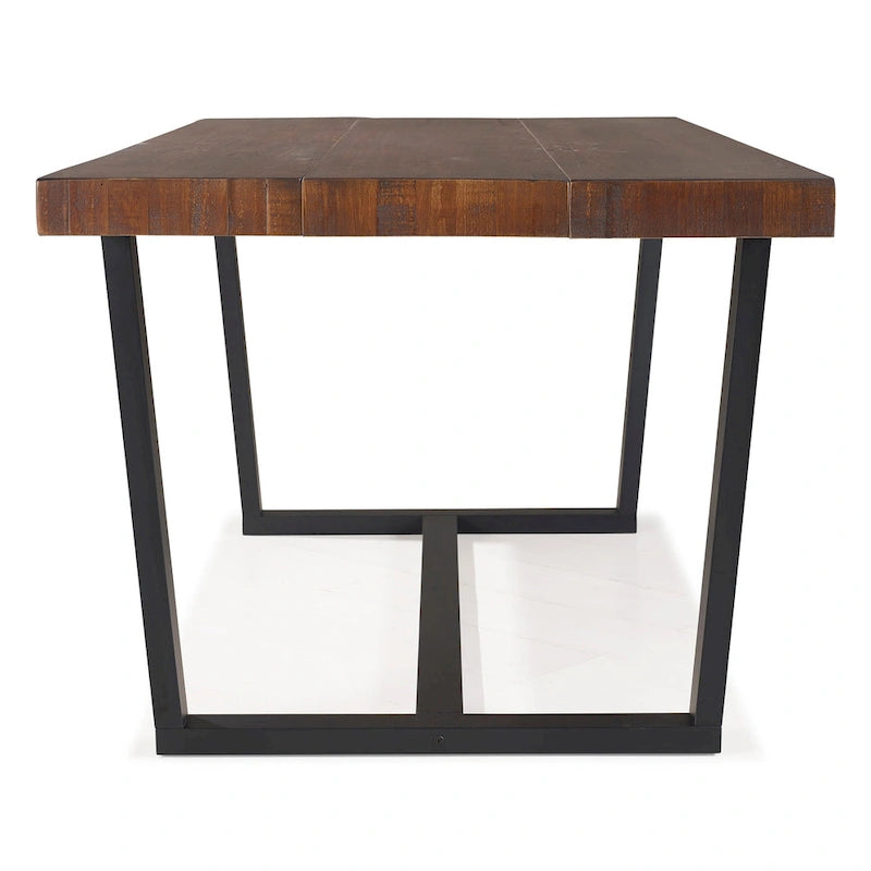 Distressed Pine Wood Dining Table 72" - Seats 6-8