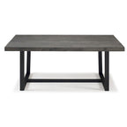 Distressed Pine Wood Dining Table 72" - Seats 6-8