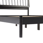 Boho Solid Wood Queen Spindle Bed