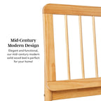 Boho Solid Wood Queen Spindle Bed