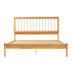 Boho Solid Wood Queen Spindle Bed