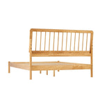 Boho Solid Wood Queen Spindle Bed
