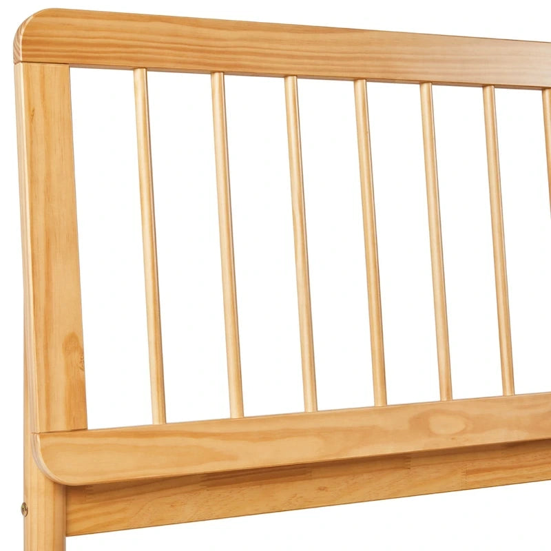 Boho Solid Wood Queen Spindle Bed