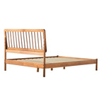 Boho Solid Wood Queen Spindle Bed