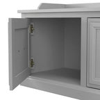 40W Hall Tree with Shoe Storage Bench - Transitional Style
