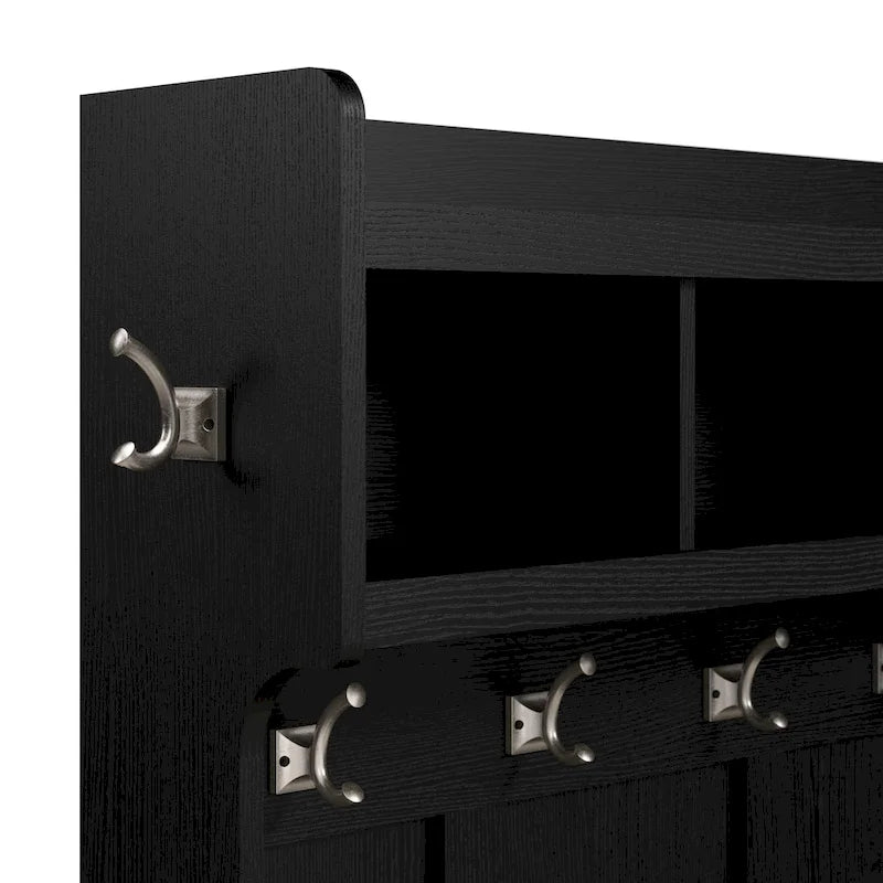 40W Hall Tree with Shoe Storage Bench - Transitional Style