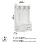 40W Hall Tree with Shoe Storage Bench - Transitional Style
