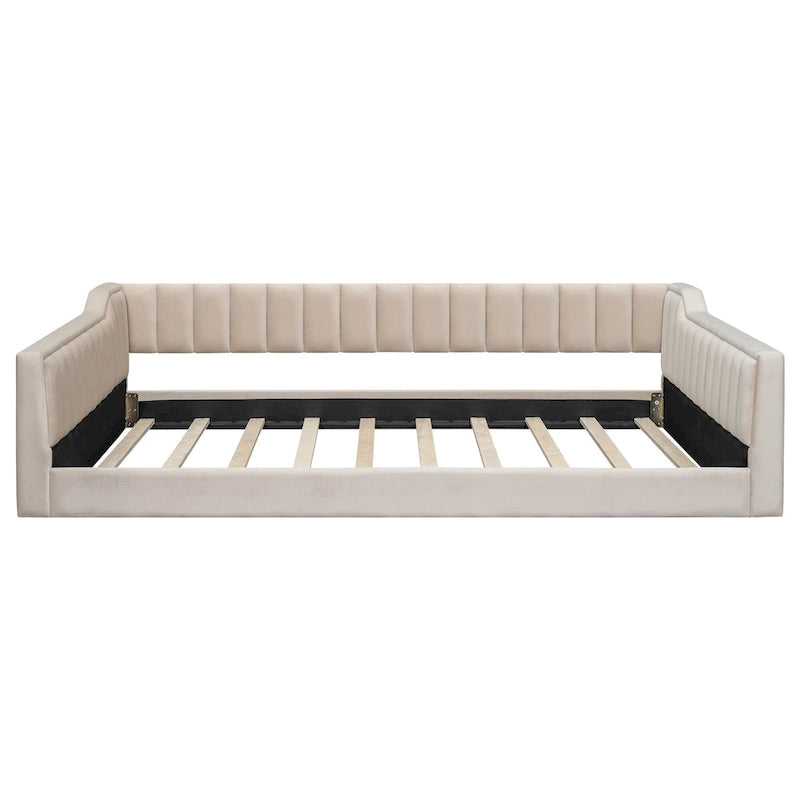 Full XL Velvet Daybed with Storage