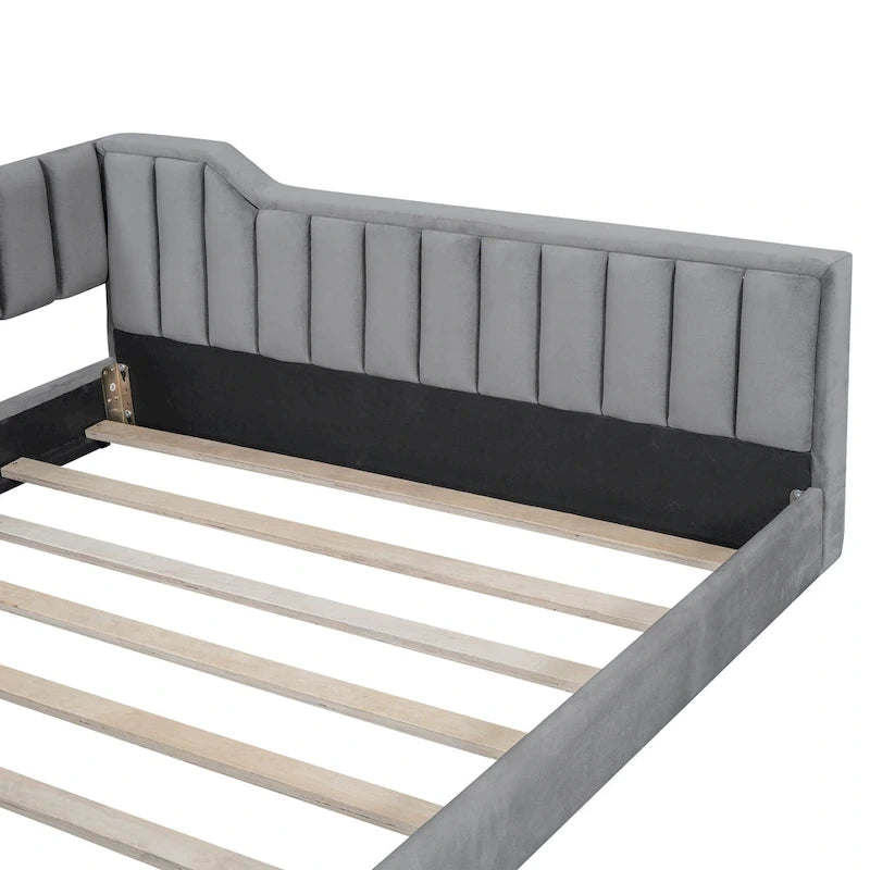Full XL Velvet Daybed with Storage