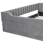 Full XL Velvet Daybed with Storage