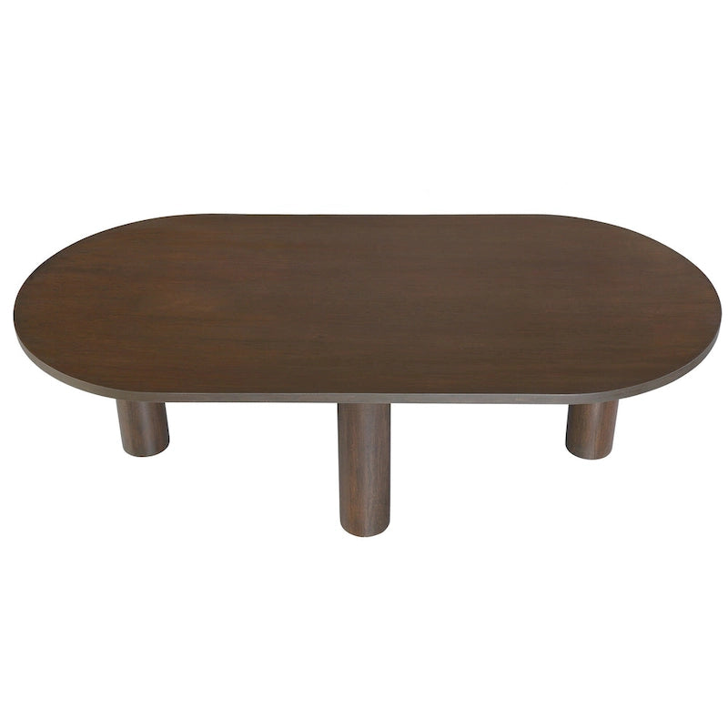 Oval Mango Wood Coffee Table