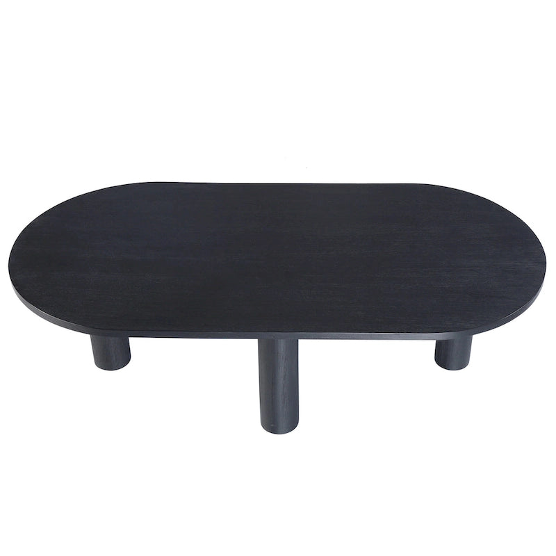 Oval Mango Wood Coffee Table