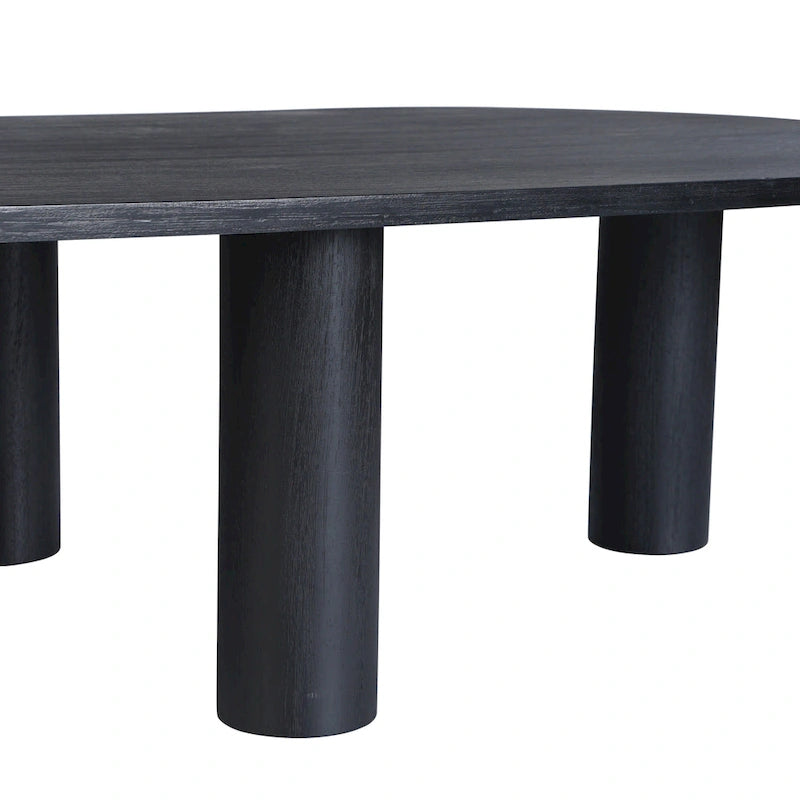 Oval Mango Wood Coffee Table