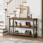 Farmhouse Entryway Table,47 Inch Narrow Long Console Table with Storage