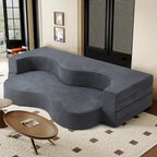 Convertible Folding Sofa Bed with High-Density Foam for Living Room, Guest Room, and Bedroom