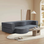 Convertible Folding Sofa Bed with High-Density Foam for Living Room, Guest Room, and Bedroom