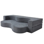 Convertible Folding Sofa Bed with High-Density Foam for Living Room, Guest Room, and Bedroom