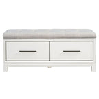 43  Shoe Bench with Removable Cushion & Lift Top Storage, Entryway Bench Wooden End of Bed Bench, Hidden Storage Space