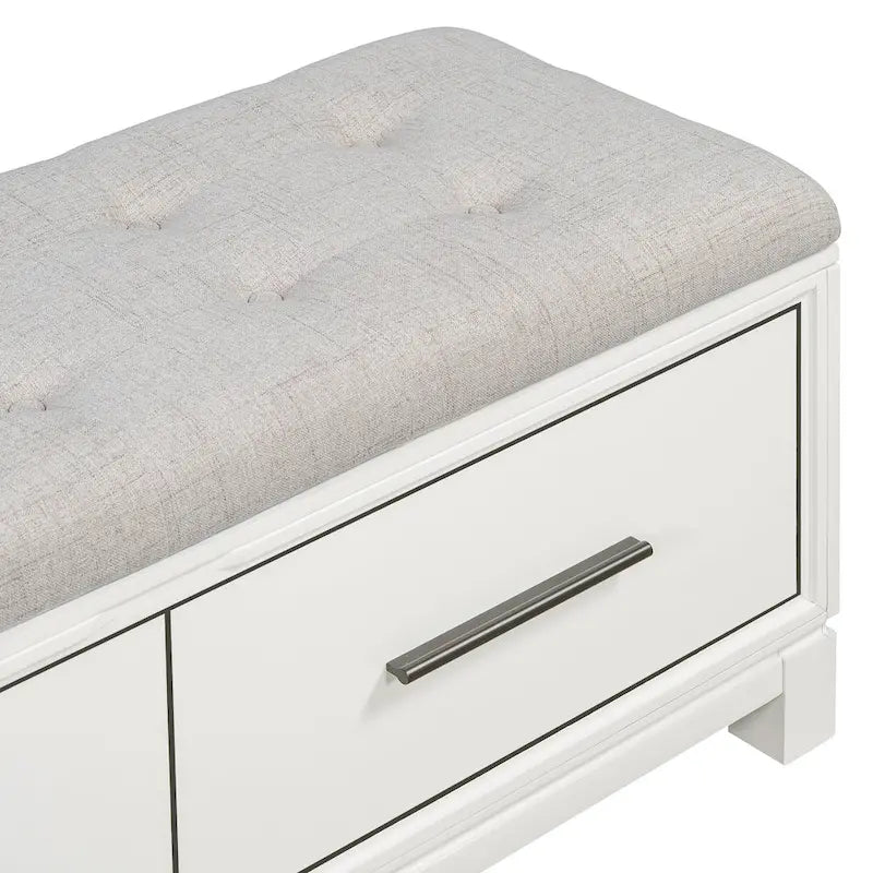 43  Shoe Bench with Removable Cushion & Lift Top Storage, Entryway Bench Wooden End of Bed Bench, Hidden Storage Space