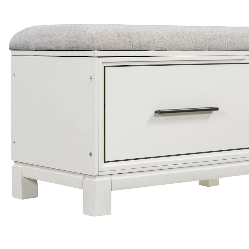 43  Shoe Bench with Removable Cushion & Lift Top Storage, Entryway Bench Wooden End of Bed Bench, Hidden Storage Space