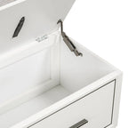 43  Shoe Bench with Removable Cushion & Lift Top Storage, Entryway Bench Wooden End of Bed Bench, Hidden Storage Space