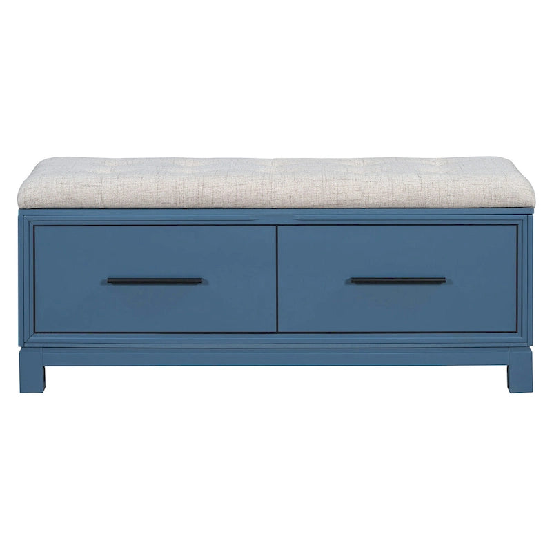 43  Shoe Bench with Removable Cushion & Lift Top Storage, Entryway Bench Wooden End of Bed Bench, Hidden Storage Space