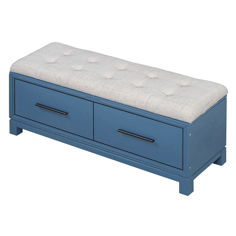 43  Shoe Bench with Removable Cushion & Lift Top Storage, Entryway Bench Wooden End of Bed Bench, Hidden Storage Space