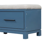 43  Shoe Bench with Removable Cushion & Lift Top Storage, Entryway Bench Wooden End of Bed Bench, Hidden Storage Space