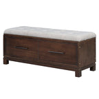 43  Shoe Bench with Removable Cushion & Lift Top Storage, Entryway Bench Wooden End of Bed Bench, Hidden Storage Space