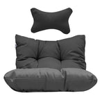 Indoor Royal Oversized Hanging Egg Chair with Stand, 350 lbs Outdoor Egg Swing Chair with Stand, Cozy Egg Chair Swing
