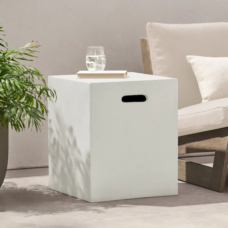 Tufted Fabric Storage Ottoman with Birch Legs