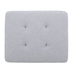 Tufted Fabric Storage Ottoman with Birch Legs