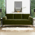 84" Velvet Track Arm Sofa