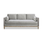 84" Velvet Track Arm Sofa