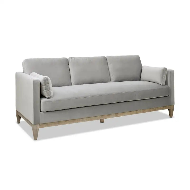 84" Velvet Track Arm Sofa