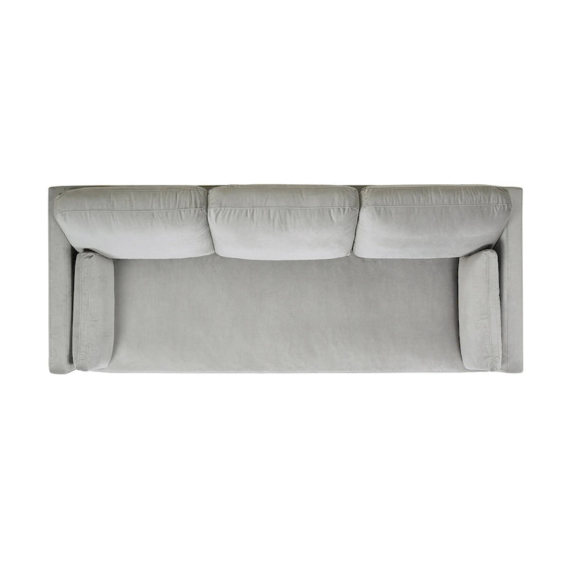 84" Velvet Track Arm Sofa