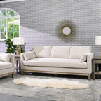 84" Velvet Track Arm Sofa