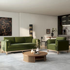 84" Velvet Track Arm Sofa