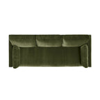 84" Velvet Track Arm Sofa
