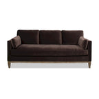 84" Velvet Track Arm Sofa