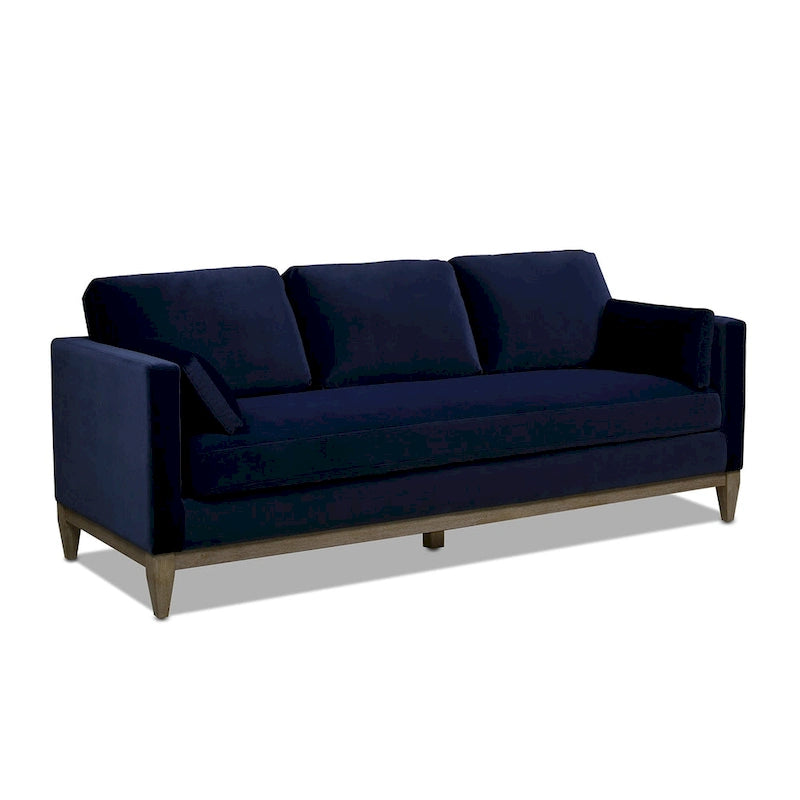 84" Velvet Track Arm Sofa