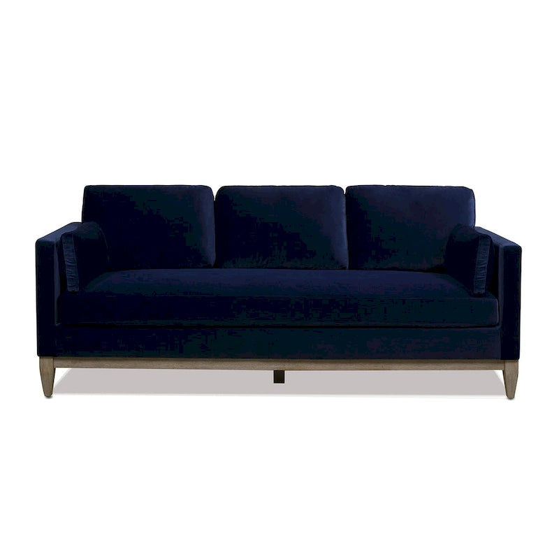 84" Velvet Track Arm Sofa
