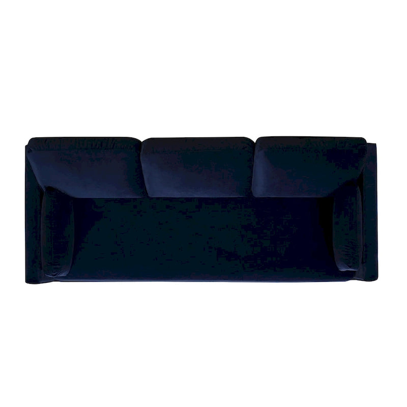 84" Velvet Track Arm Sofa