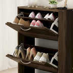Shoe Cabinet with Flip Drawer for Entryway Rack Storage Organizer