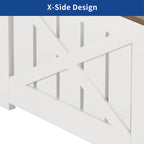 Square Lift Top Coffee Table - White & Gray Wood