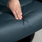 Gray Massage Recliner Chair with Footstool, 360° Swivel, Single Seat