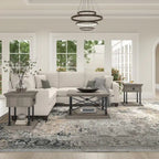 Black Square Coffee Table with 2 End Tables