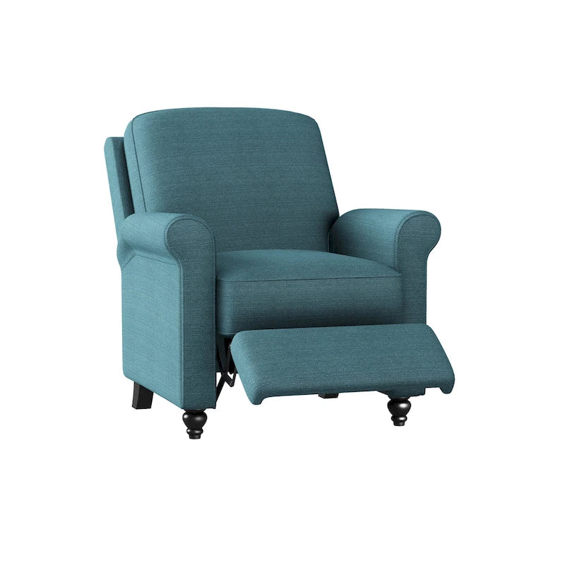 Caribbean Blue Push-back Recliner Chair